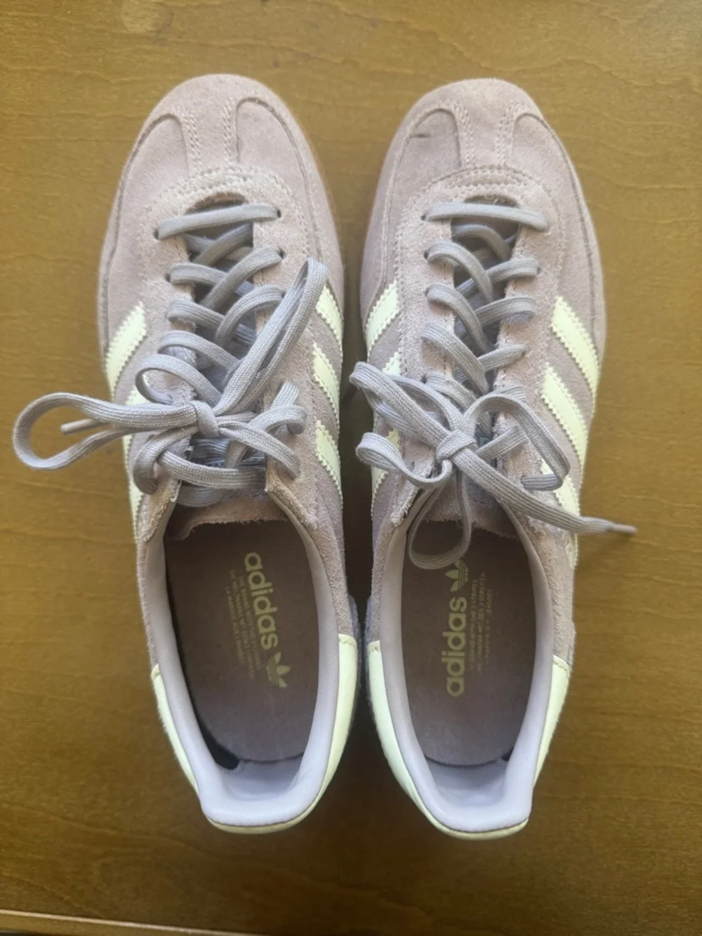 adidas Spezial Suede Sneakers - Mauve with Cream Stripes - Picture 2 of 3